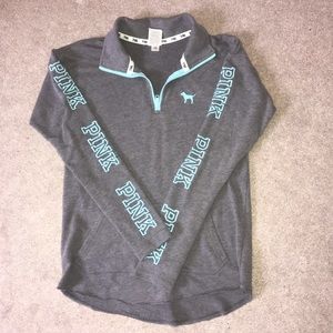 Pink VS Soft quarter zip